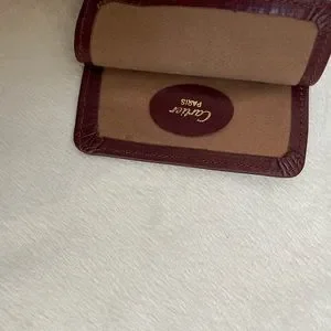 Cartier Lambskin Burgundy with 18k Accents Eyeglass Case Cartier | Accessories | Cartier Lambskin Burgundy With 8k  main image 3